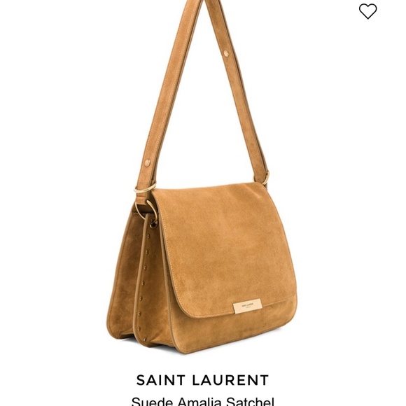 NWT SAINT LAURENT SUEDE BAG SATCHEL - Picture 4 of 14